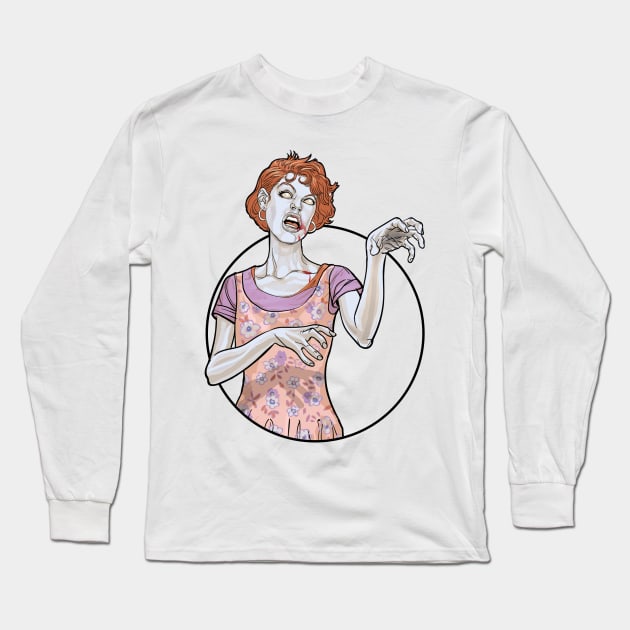 Molly R the Zombie Long Sleeve T-Shirt by AyotaIllustration